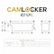 Camlocker 71in Low Profile Crossover Truck Tool Box with Rail, Polished Aluminum KS71LPRL - alternate 2